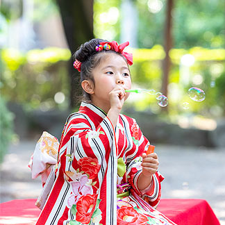 砥鹿神社の七五三詣り